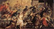 Henr IV himmelsfard and regeringsproklamationen Peter Paul Rubens